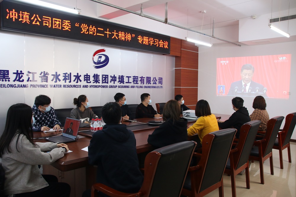 冲填公司团委组织召开党的二十大精神专题学习座谈会议